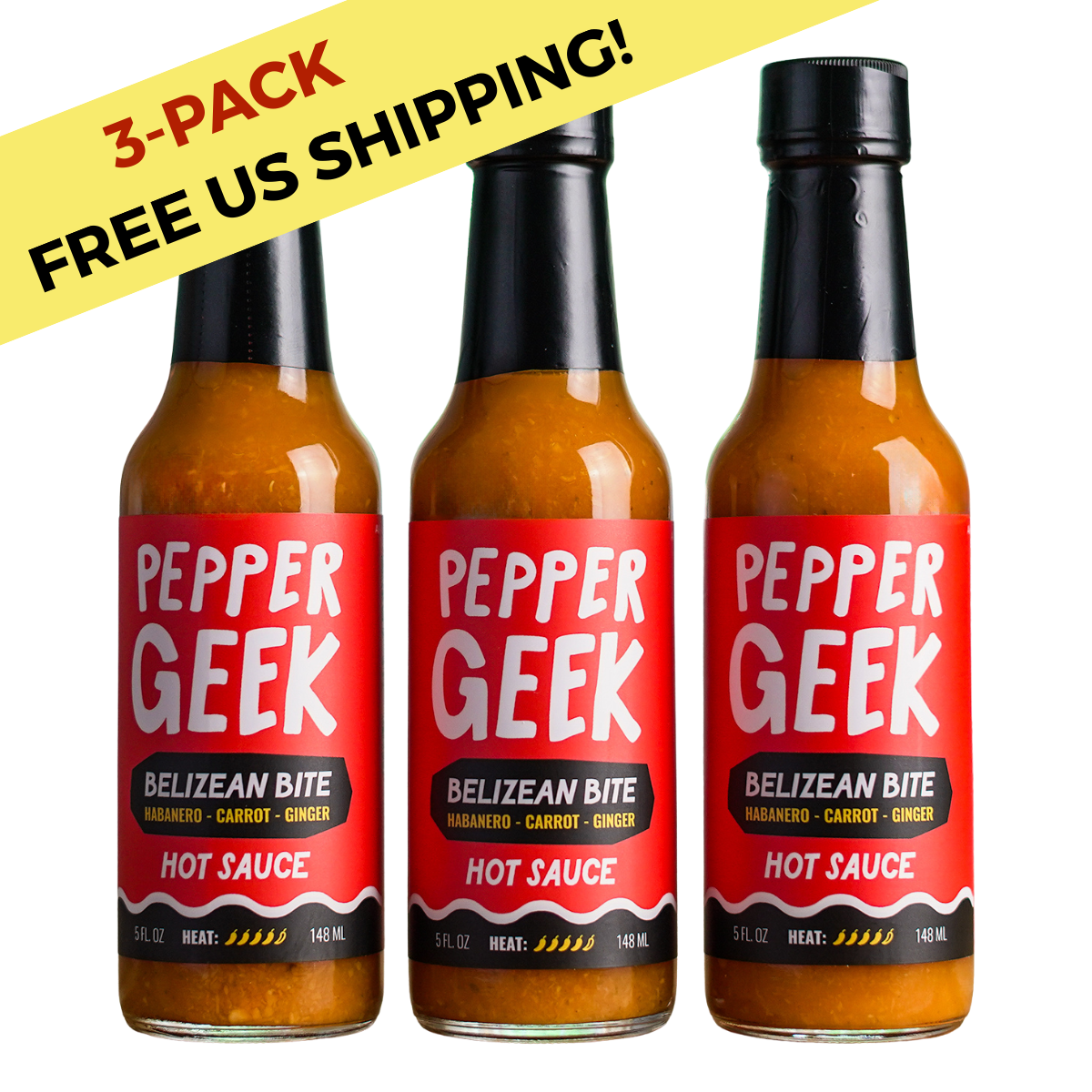 Belizean Bite Hot Sauce (3-Pack)